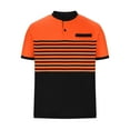 thumbnail image 6 of ZCFZJW Mens Polo Shirt Short Sleeve Sports Golf Tennis Shirts for Men Loose Lightweight Summer Collared Casual Regular Fit Workout T-Shirt Tops Orange S, 6 of 8