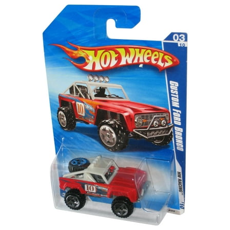 Hot Wheels HW Racing '10 03/10 Red Custom Ford Bronco Toy Car 149/214