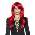thumbnail image 1 of Underwraps Long Sassy Womens Adjustable Adult Costume Wig Red, 1 of 2