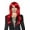 Red, variant on Underwraps Long Sassy Womens Adjustable Adult Costume Wig Silver