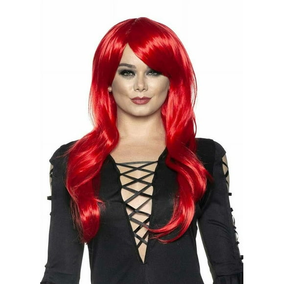 Underwraps Long Sassy Womens Adjustable Adult Costume Wig Red