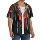 thumbnail image 2 of Fotbe farm work Camisa Estampada de Manga Corta para Hombre, Casual de Verano, Estilo Playero, Sin Arrugas-Medium, 2 of 5