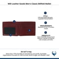 thumbnail image 5 of Will Leather Goods  Classic Billfold Wallet (Men), 5 of 5