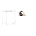 thumbnail image 1 of Mesita de noche de acrílico,Mesa auxiliar de acrílico transparente Mesa auxiliar transparente en capas,Mesa pequeña de acrílico,mesita de noche pequeña,compacta,Estatua de cerámica,Juego, 1 of 8