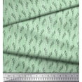 thumbnail image 2 of Soimoi Green Cotton Duck Fabric Seal Leaves Printed Craft Fabric by the Yard 44 Inch Wide, 2 of 3