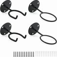 thumbnail image 1 of Estante de pared para pelotas de béisbol y golf, color negro hierro, 1 of 5