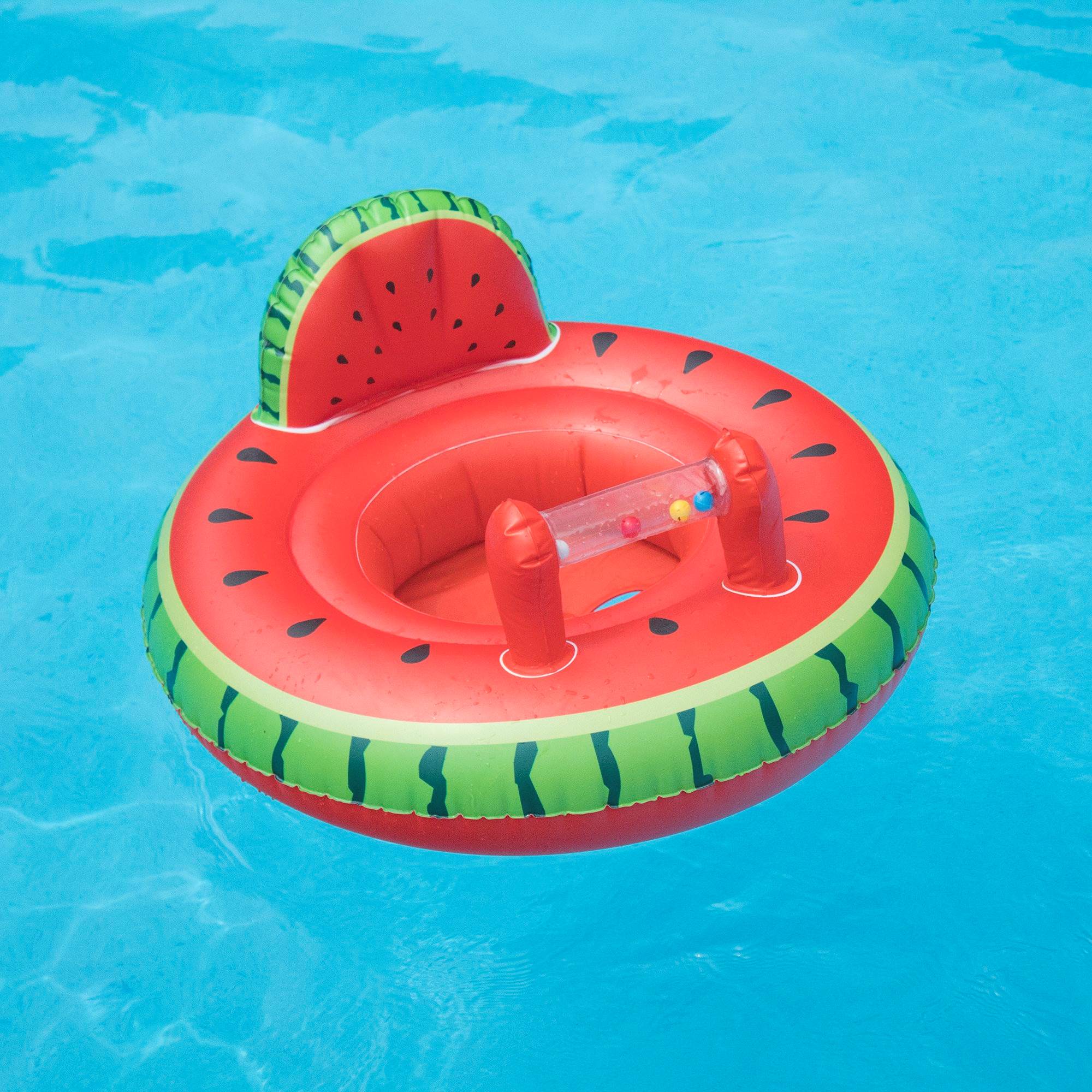 Swimline Watermelon Baby Seat Pool Inflatable Ride-On, Red, Green - image 3 of 5