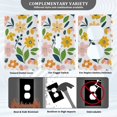 thumbnail image 3 of Yayeee Blank Wall Plate Cover 1-Gang 4.5"x2.7" Home Unused Decorative Outlet, Retro Yellow Floral, 3 of 7