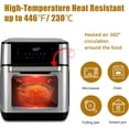 thumbnail image 4 of Pot en Silicone pour Friteuse à Air Chaud, Lot de 2 Doublures Réutilisables en Silicone pour Friteuse à Air, Accessoires pour Friteuse à Air, Remplacement pour Doublure en Papier Parchemin Jetable Compatible 3.5-7Qt (Bleu + Gris), 4 of 7