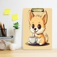 thumbnail image 6 of Acrylic Writing Tablet,Cartoon Cute Dog Drink Coffee12.5"×9"Rectangular One-sided Printed Clear Acrylic Writing Tablet., 6 of 8