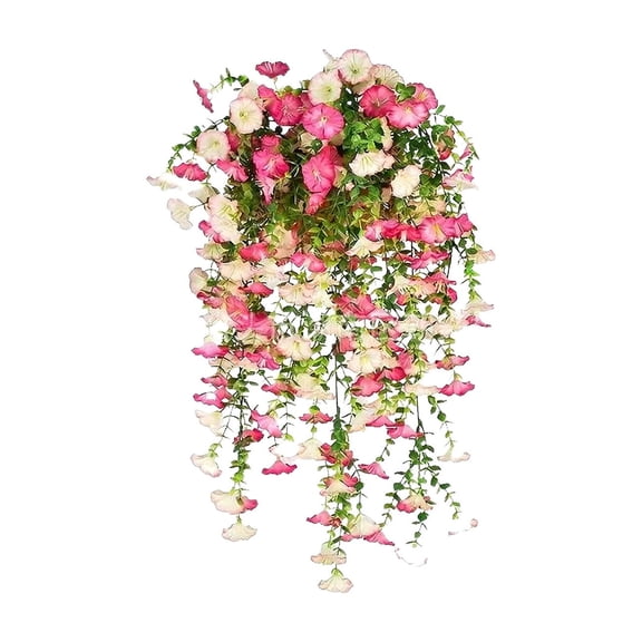 Artificial Lily Flower Garland for Wedding & Event Decor - Realistic Silk & Plastic Vines with Soft Petals, Elegant Romantic Flowers for Indoor & Outdoor Settings