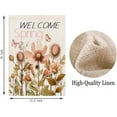 thumbnail image 6 of Welcome Spring Garden Flag Vertical Double-Sided Flower Butterfly Bloom Leaves Yard Flags Spring Farmhouse Outdoor Decoration for Spring Holiday, 12.5x18, 6 of 6