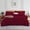 Burgundy, variant on Queen Duvet Cover Set – 3-Piece Ultra-Soft 100% Microfiber Bedding, Light Blue Solid – Zipper Closure Comforter Cover with 2 Matching Shams