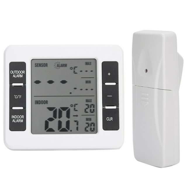 Alarma De Congelador, Se Puede Restablecer Manualmente El Termómetro Del Refrigerador, Fácil De Instalar Y Operar Para Mujer Para El Hogar Del Refrigerador Para Adultos ANGGREK con 1 Transmisor