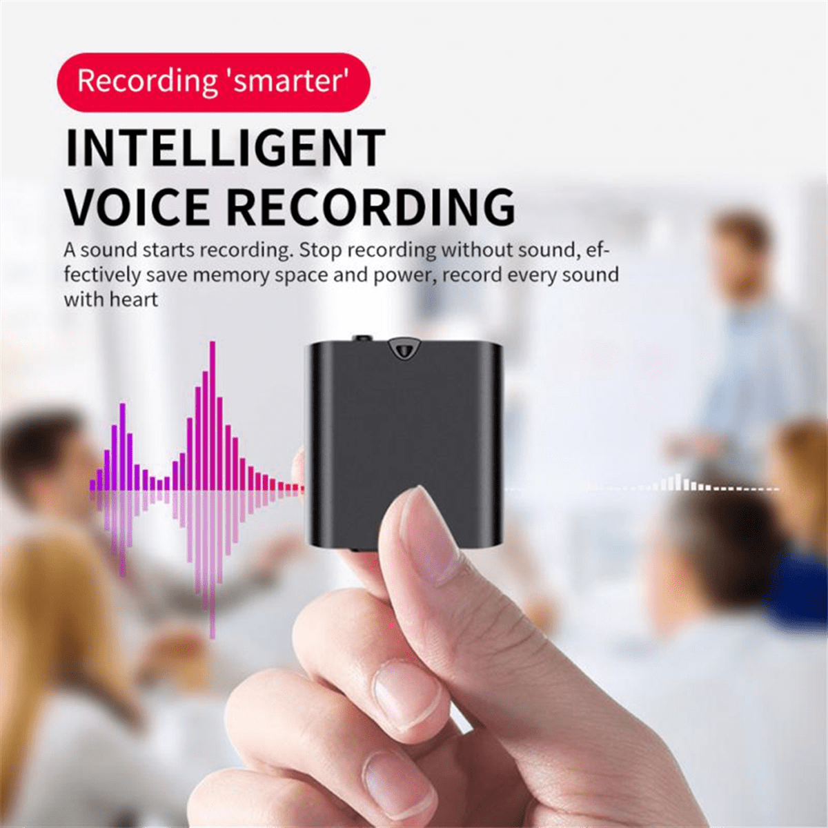 Voice Control Recorder 30 Days Standby Recording Aluminum Alloy Body HD Digital 8G