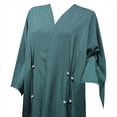 thumbnail image 6 of Modern Women's Fashion Turkish Style Long Sleeve Loose Fit Cardigan Robe Abaya for Casual Outings, 6 of 7