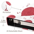 thumbnail image 4 of PU Leather Photo Album with Self-Adhesive Pages Scrapbook DIY Picture Holds 20+ Sheets Red Hearts with Musical Notes, 4 of 9