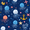 Blue Jellyfish, variant on Yayeee Faucet Mat for Kitchen Sink 14.7" Diatomite Long Splash Guard Pad, Pink Jellyfish