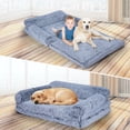 thumbnail image 6 of Foldable Human Dog Bed for Adult, Orthopedic Memory Foam Dog Bed for Humans, Waterproof Human Dog Bed for People, Faux Fur Human Sized Dog Bed,Gray, 6 of 9