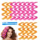 thumbnail image 5 of Rizador de pelo ondulado sin calor, reutilizable, portátil, para mujeres y niñas, de 25/45/65 cm, con gancho para peinar, para rizos largos, medianos y cortos, 12/24 unidades, 5 of 7