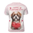 thumbnail image 2 of Happy Valentine's Day Shih Tzu Brings Love Heart All Over Print 3D Shirt Unisex Merch Lion Dog Lover Gifts - 02028, 2 of 6