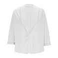 thumbnail image 4 of HAPIMO Women's Suit Jacket Casual Long Sleeve Cardigan Jacket Modern Fit Dressy Jacket Solid Business Office Work Suit Jacket Fall Trendy Outfits White XXL, 4 of 9