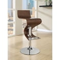 thumbnail image 2 of Covina Adjustable Bar Stool Walnut and Chrome, 2 of 10