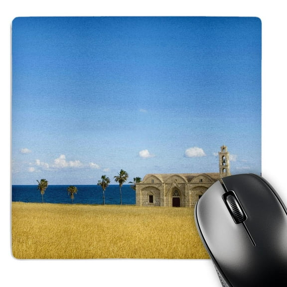 3dRose, Cyprus, Karpas peninsula, Ayios Thyrsos church - EU12 APA0054 - Aldo Pavan, MousePad