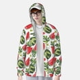 thumbnail image 2 of Balery Watermelons Sudadera ligera de manga larga con capucha y protección solar UPF 50+ para hombre y mujer, ideal para pesca y running-3X-Large, 2 of 7