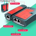 thumbnail image 4 of shiyou-TAIWAIN CAT6 Crimping Tool Set Crimper RJ45 CAT5 Crimp Tool Kit, Network Cable Repair Maintenance Ethernet LAN Cutter Tool for Punch Down Crimper, Wire Stripper 50 Connectors&Covers(Orange), 4 of 4