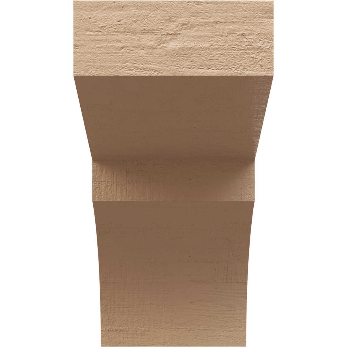 7"W x 14"D x 14"H Classic Monterey Rough Cedar Woodgrain TimberThane Corbel, Primed Tan