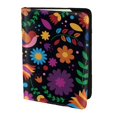 thumbnail image 2 of Pofeuu Colorful Floral2 Print Travel Document Organizer Passport Holder Men Women for Family (6.5 in x 4.5 in),Wallet Holder Credit Card Clutch Bag Case, 2 of 5
