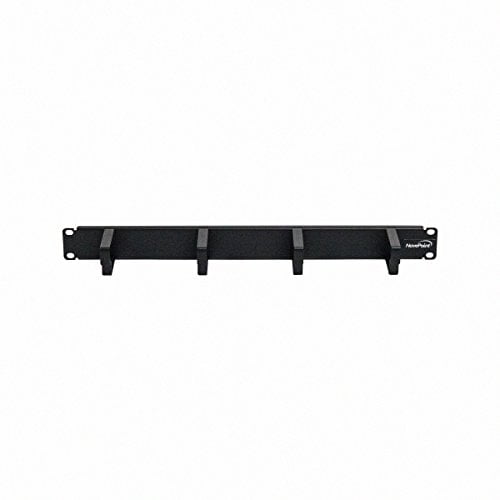 NavePoint 1U Panel de administración de cables para montaje en rack ho