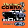 thumbnail image 6 of Wild Bobby Mustang Cobra Performance Ford Cars and Trucks Men Graphic Tee, Orange, XX-Large, 6 of 6