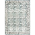 thumbnail image 2 of Mark&Day Washable Rugs, 5x7 Marqus Traditional Emerald/Light Silver Area Rug, Green Grey Cream Carpet for Living Room, Bedroom or Kitchen (5'3" x 7', Machine Washable), 2 of 6