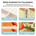 thumbnail image 3 of Peach Travel Portable Square Jewelry Stand - Earring Organizer, Earring Holder, and Jewelry Box - Suitable for Girls and Women, 3 of 6