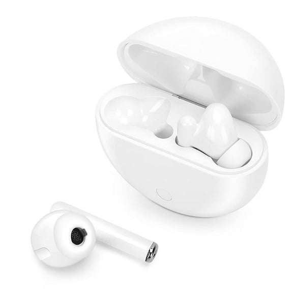 Kibvoe Sound Amplifiers with Noise Cancelling, Rechargeable Mini Personal Sound Amplifiers TV Earbuds with Portable Charging Box, Suitable for Adults, Elderly(White).