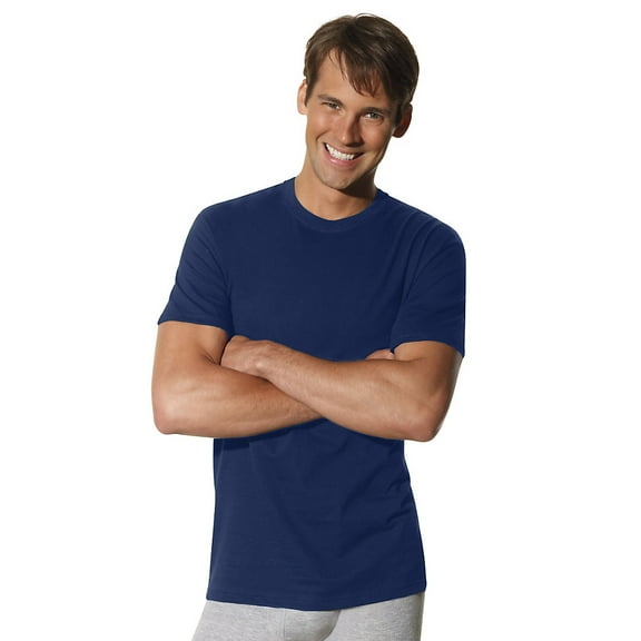 Men's FreshIQ ComfortSoft 4-Pack, Dyed Crew Neck T-shirts