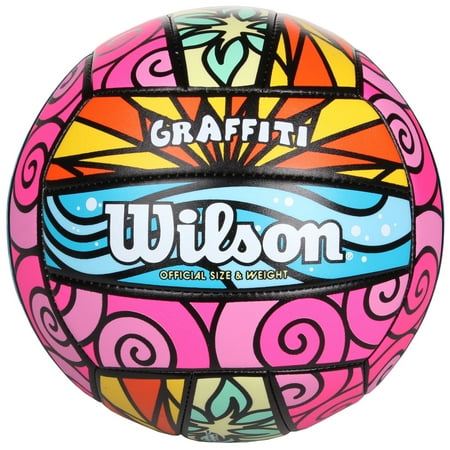 Wilson Official Size and Weight Graffiti (Best Blocker In Volleyball)