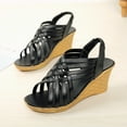 thumbnail image 6 of HAOTAGS Wedge Sandals for Women Breathable Casual Beach Shoes Black Size 7.5, 6 of 7