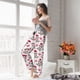 thumbnail image 5 of Fotbe Caring Cow Pantalones de Pijama para Mujer, Pantalones de Dormir, Pantalones Pj con Cordón y Bolsillos-Medium, 5 of 6