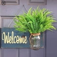 thumbnail image 7 of Luxtrada 8/4/2/1PCS Artificial Boston Fern Plants Bushes Artificial Shrubs Greenery for House Plastic Outdoor UV Garden Resistant Office Garden Indoor Decor, 7 of 7