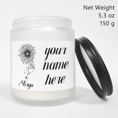 

WNGSHA Virgo Birth Month Flower Custom Your Name Candle Gift For Mother Girlfriend Bestfriend Women Her Girl Aunt Personalized Sweet Cool Special Trendy Stuff Christmas Thanksgiving Anniv