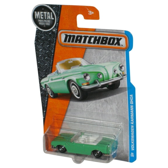 Matchbox Volkswagen Karmann Ghia (2016) Light Green Metal Toy Car 29/125