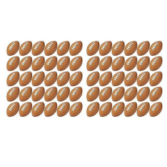 50Pcs Rugby Stress Ball, Mini Foam Sports Ball, Foam Sports Ball for School Carnival Reward, Party