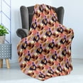thumbnail image 4 of Floral Soft Flannel Fleece Throw Blanket, Colorful Summer Gardening Theme with Composition of Different Species of Flowers, Cozy Plush for Indoor and Outdoor Use, 50" x 70", Multicolor, by Ambesonne, 4 of 5