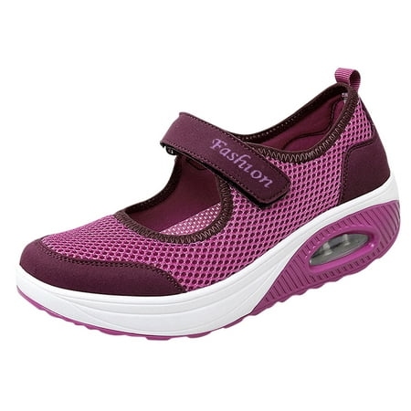 

bvgfsahne Platform Shoes For Women Fashion Casual Breathable Lightweight Platform Shoes Sport Running Shoes