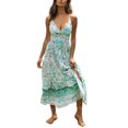 thumbnail image 5 of ITFABS Robe Sexy à Manches Courtes/sans Manches pour Femmes, Jupe Décontractée Imprimée, 5 of 5