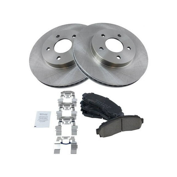 Front Brake Pad and Rotor Kit - Compatible with 2002 - 2007 Saturn Vue 2003 2004 2005 2006