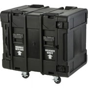 SKB Field Replaceable Latches Secure Stacking Musical Instrument Cases, 12U, Steel Black